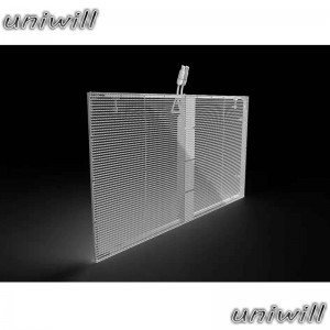 Nhà sản xuất chất lượng cao Full Color Màn hình LED trong suốt / P3.91 cửa sổ lưới kính màn hình led