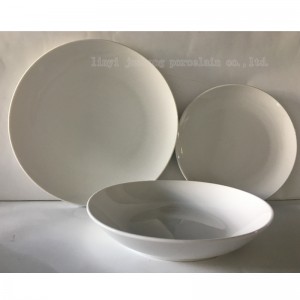 bộ bàn ăn-18 mảnh sứ coupe ăn tối