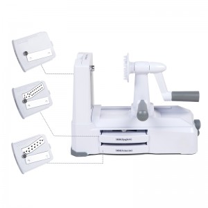 Điều chỉnh máy cắt lát mandoline rau bằng thép không gỉ 3 lưỡi