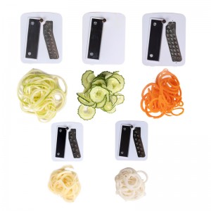 Máy cắt rau xoắn 5 lưỡi có thể gập lại