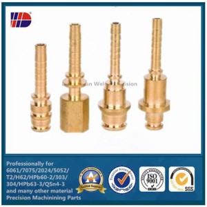 OEM CNC Máy gia công trục vít phụ tùng đồng thau
