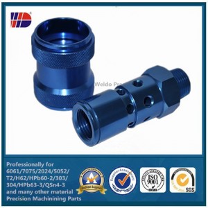 OEM màu Anodized nhôm6103 CNC Công nghệ gia công phụ tùng