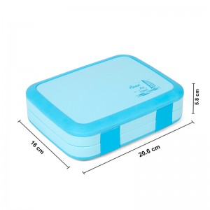 Nhựa BPA Free Leakproof Kids Hộp cơm trưa Bento