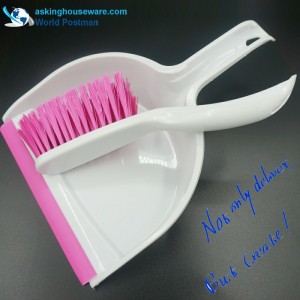 Chổi quét bụi Akbrand với chổi PVC Thiết kế hình dạng sóng tại Lối vào Dustpan