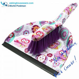 Bàn chải quét bụi Akbrand Water Mark chổi với đường PVC ở lối vào Dustpan