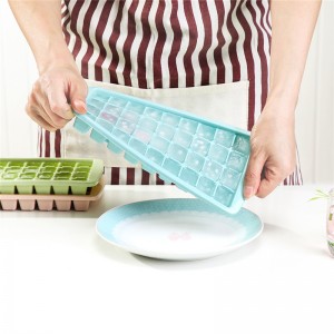 36 Khay vuông bằng đá silicon nhỏ có nắp đậy