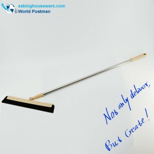 Akbrand 13 'Tầng Squeegee với Sponge Squeegee Đầu ống thép không gỉ dài