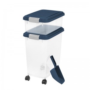 Hộp đựng thức ăn cho thú cưng có bánh xe