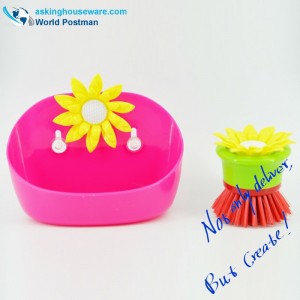 Bàn chải và hộp lưu trữ làm sạch nhà bếp Akbrand được đặt bên cạnh