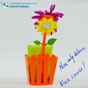 Akbrand Dọn dẹp nhà bếp và bộ lưu trữ thùng với mút và miếng bọt biển