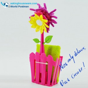 Akbrand Dọn dẹp nhà bếp và bộ lưu trữ thùng với mút và miếng bọt biển