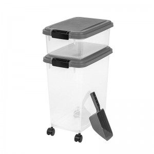 Khối lượng lớn thức ăn cho chó Pet Thức ăn còn lại Thùng lưu trữ thực phẩm tươi có nắp