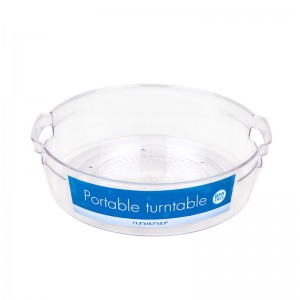 Rõ ràng Khay tổ chức bàn xoay di động