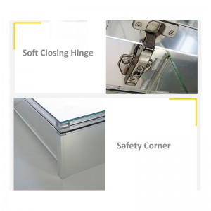 EU và Hoa Kỳ Luxury LED Đèn chiếu sáng phòng tắm Gương Y học Tủ-ENE-AC-102