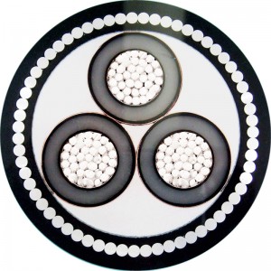 Cáp điện bọc thép 240sq.mm 3 lõi STA / SWA IEC60502-2, ICEA S-93-639, ICEA S-94-649, BS 6622