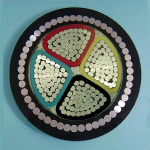 Cáp điện bọc thép Xlpe nhôm / Cáp bọc thép 4 lõi