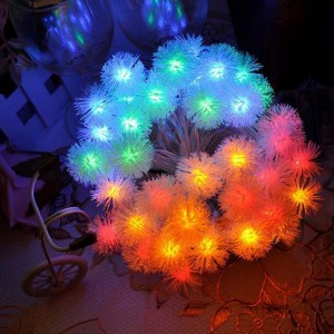 Đèn LED Snow Pompon Chuỗi màu Đèn dây màu Trang trí cho Giáng sinh / Ngày lễ / Đám cưới / Tiệc