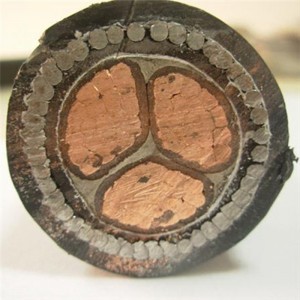 95mm2 Cáp 4 lõi XLPE / PVC bọc thép Đồng dây cáp LV Multi Core Swa