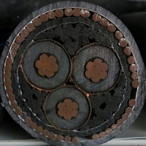 Cáp bọc thép đa lõi 240mm 3 lõi Cu 185sqmm Xlpe Swa Pvc 33kv