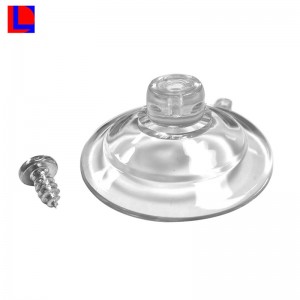 cao su trong suốt chân không PVC hút cốc với vít
