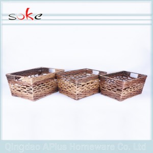 Thiết kế mới giỏ đan bằng mây PE