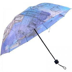 Túi mua sắm in kỹ thuật số 3 ô gấp cho du lịch