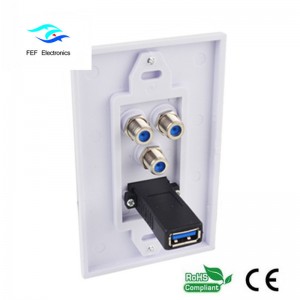 Tấm ốp tường USB3.0 AM + 3F Tấm ốp mặt tường 115 * 70MM Mã: FEF-M-026