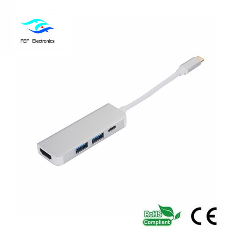 Loại USB c / HDMI nữ + 2 * USB3.0 Nữ + SD + TF Mã chuyển đổi: FEF-USBIC-022
