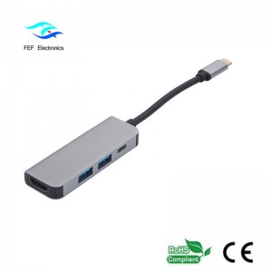 Loại USB c / HDMI nữ + 2 * USB3.0 Nữ + SD + TF Mã chuyển đổi: FEF-USBIC-022