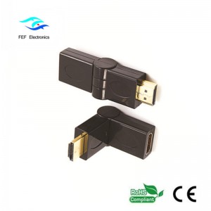 Bộ chuyển đổi HDMI nam sang HDMI loại xoay Vàng / mạ Niken Mã: FEF-HX-002