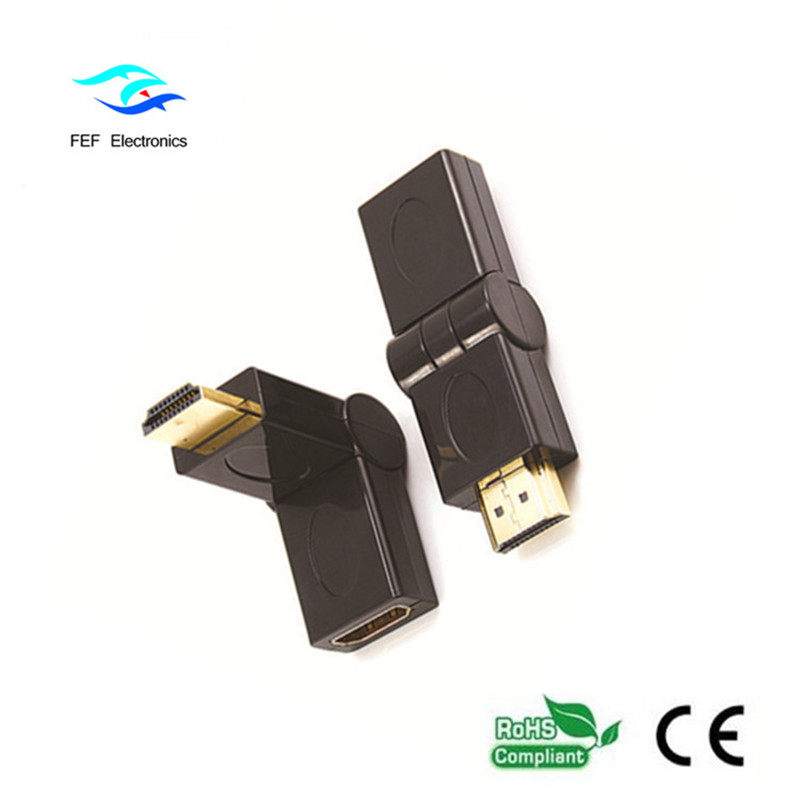 Bộ chuyển đổi HDMI nam sang HDMI loại xoay Vàng / mạ Niken Mã: FEF-HX-002