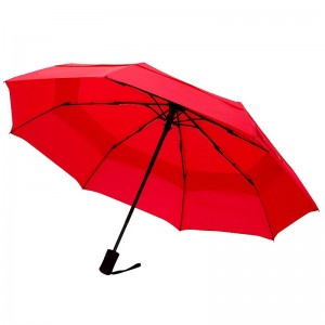 Hai lớp tiếp thị mặt hàng ô dù Trung Quốc tự động mở và tự động đóng 3 lần Rain Umbrella