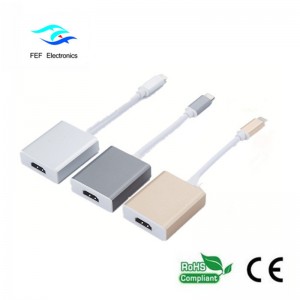 Vỏ kim loại chuyển đổi USB loại c sang HDMI Mã số: FEF-USBIC-006