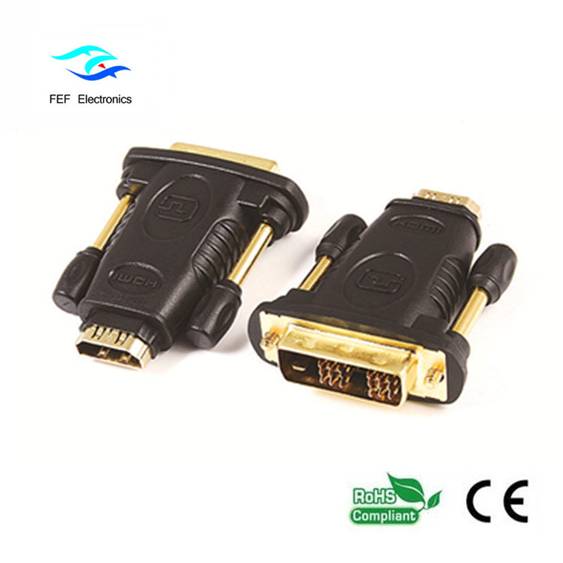 Bộ chuyển đổi vàng / niken chuyển đổi từ nam sang HDMI sang vàng (24 + 1) Mã số: FEF-HD-005
