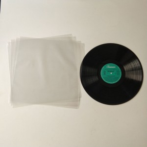 12 inch LP Record Flat Tay áo ngoài Polythylene