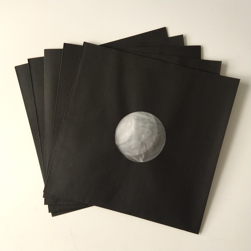 12 inch Black Polyliner LP Record Inside Tay áo