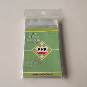 Crystal Clear Pro-fit Resealable Standard Card Tay áo 63,5x88mm