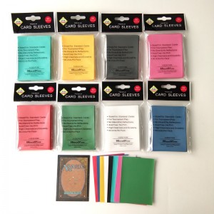 Tiêu chuẩn MTG Kích thước màu Matt Thẻ chơi game tay áo 66x91mm