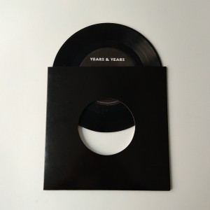 7 Inch 45 RPM 350gsm Brown Tông Record Jacket có lỗ