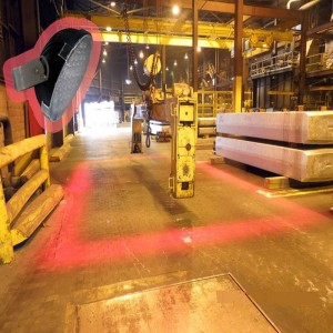 24 LED 9-60V Blue Spot Red Line Tower Overhead Crane