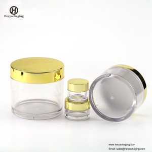 HXL237 sang trọng vòng acrylic mỹ phẩm jar