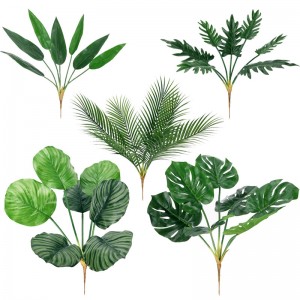 Cây nhựa nhân tạo cho nhà đám cưới Trang chủ bàn sắp xếp trang trí trang trí màu xanh lá cây