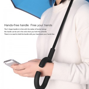 Quà tặng cá nhân Hướng dẫn sử dụng vật phẩm mở Windproof Đảo ngược hoa mưa Ô