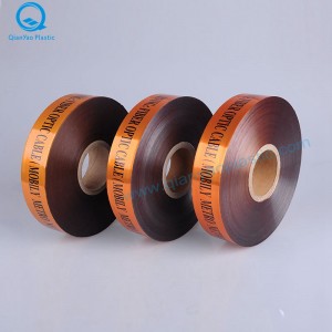 Băng cảnh báo cáp viễn thông ngầm DANGER / THẬN Cáp sợi quang bên dưới băng cảnh báo trải qua