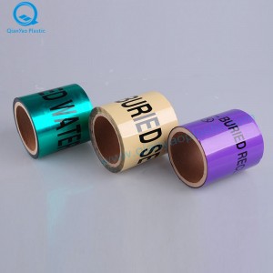 Cáp quang AL bên dưới băng rào cản / băng cảnh báo có thể phát hiện ngầm