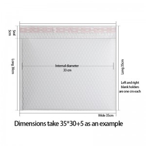 Bán sỉ kraft trắng bong bóng phong bì túi bưu phẩm