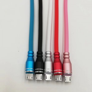 Sạc nhanh Nhôm vỏ tròn TPE USB cho micro USB, loại C, sạc sét và đồng bộ hóa iPhone