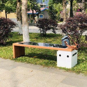 Smart Park Băng ghế dự bị năng lượng mặt trời không dây