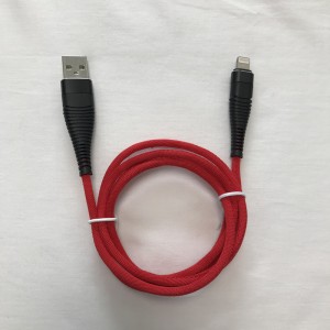 Bện sạc nhanh Vòng nhôm Vỏ uốn cong Cáp dữ liệu USB miễn phí cho micro USB, Loại C, sạc sét iPhone và đồng bộ hóa
