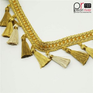 Thiết kế mới Fringe Ball cho trang trí cửa sổ Pom Pom Rèm Fringe